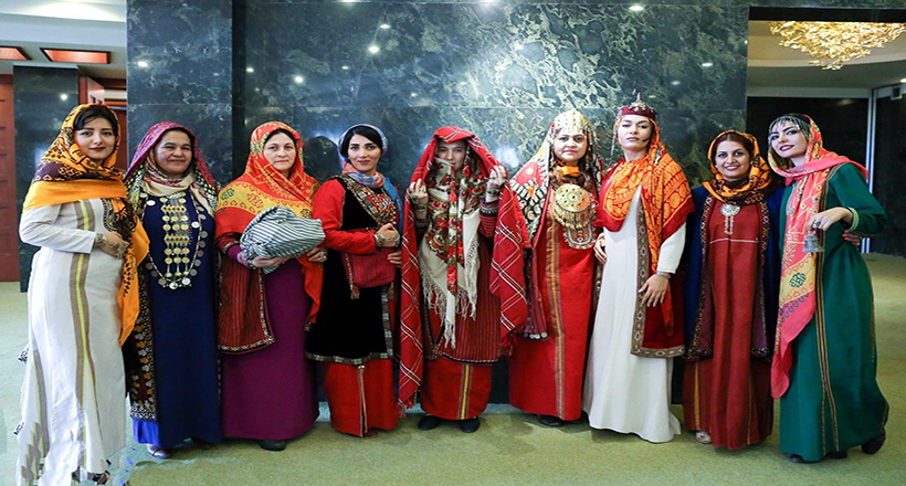 La vestimenta tradicional de diferentes razas iraníes